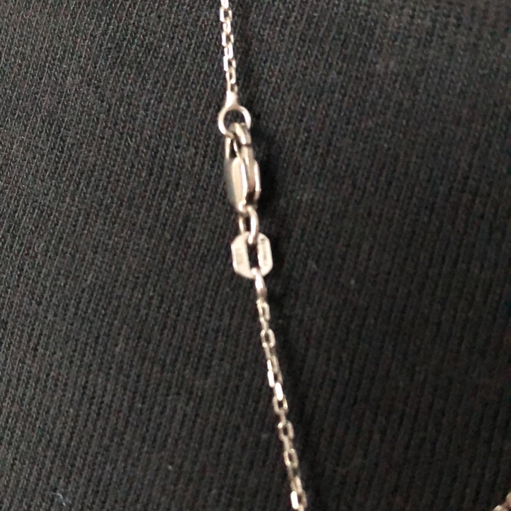 Silver Necklace with Teardrop Pendant - Picture 5 of 5